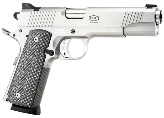 Picture of Bul Armory 1911 Government 45 Acp 5" Barrel 8+1, Stainless Steel Short Dust Cover Frame, Front & Rear Serrated Stainless Steel Slide, G10 Grip, Manual Safety 