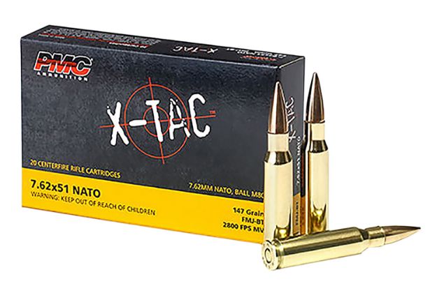 Picture of Pmc X-Tac Military 7.62X51mm Nato 147 Gr Full Metal Jacket Boat-Tail (Fmjbt) 20 Per Box/ 25 Cs 