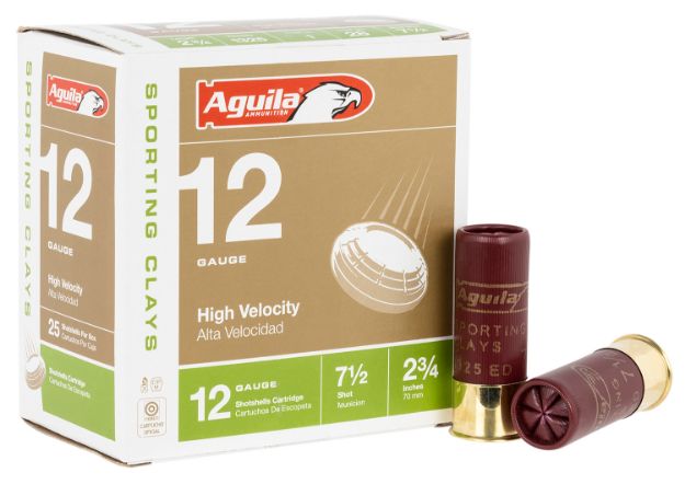 Picture of Aguila Sporting Clays High Velocity 12 Gauge 2.75" 1 Oz 7.5 Shot 25 Per Box/ 10 Cs 