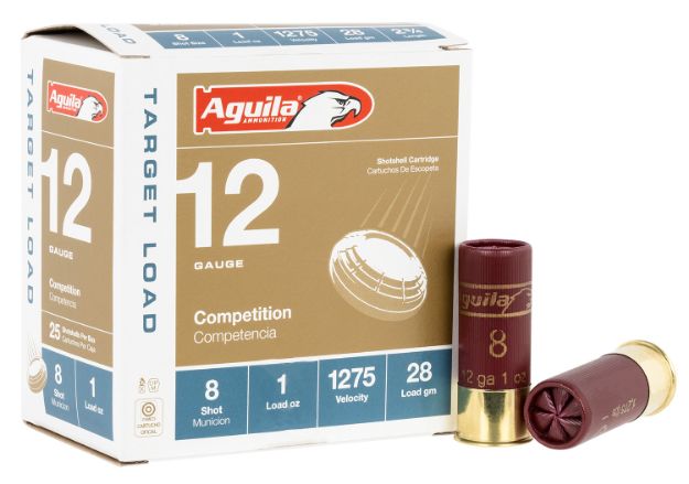 Picture of Aguila Target Load Competition 12 Gauge 2.75" 1 Oz 8 Shot 25 Per Box/ 10 Cs 