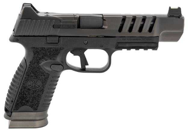 Picture of Fn 509 Ls Edge 9Mm Luger 5" Barrel 17+1, Matte Black Polymer Frame With Mounting Rail, No Manual Safety, Optics Ready 