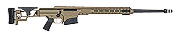 Picture of Barrett Mrad 338 Lapua Mag 26" 10+1 Flat Dark Earth Cerakote Flat Dark Earth Folding With Adjustable Lop Stock Black Polymer Grip Right Hand 