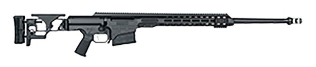 Picture of Barrett Mrad 308 Win 22" 10+1 Black Cerakote Black Folding With Adjustable Lop Stock Black Polymer Grip Right Hand 