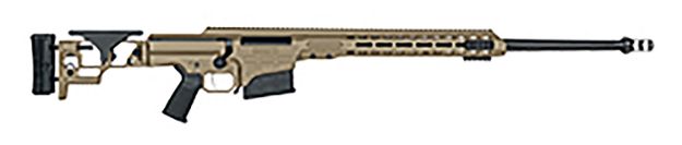 Picture of Barrett Mrad 308 Win 22" 10+1 Flat Dark Earth Cerakote Flat Dark Earth Folding With Adjustable Lop Stock Black Polymer Grip Right Hand 