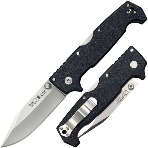 Picture of Cold Steel Sr1 Lite 4" Folding Clip Point Plain 8Cr13mov Ss Blade/Black Griv-Ex Handle Includes Pocket Clip 