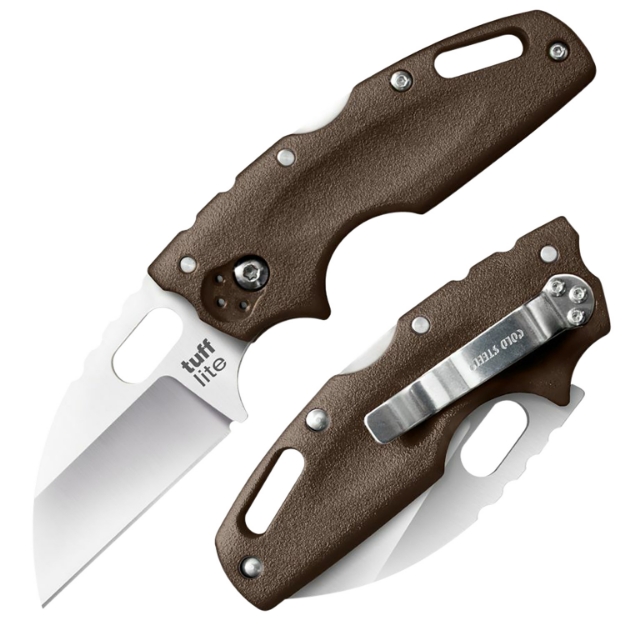 Picture of Cold Steel Tuff Lite 2.50" Folding Sheepsfoot Plain Aus-8A Ss Blade/Flat Dark Earth Griv-Ex Handle Includes Pocket Clip 