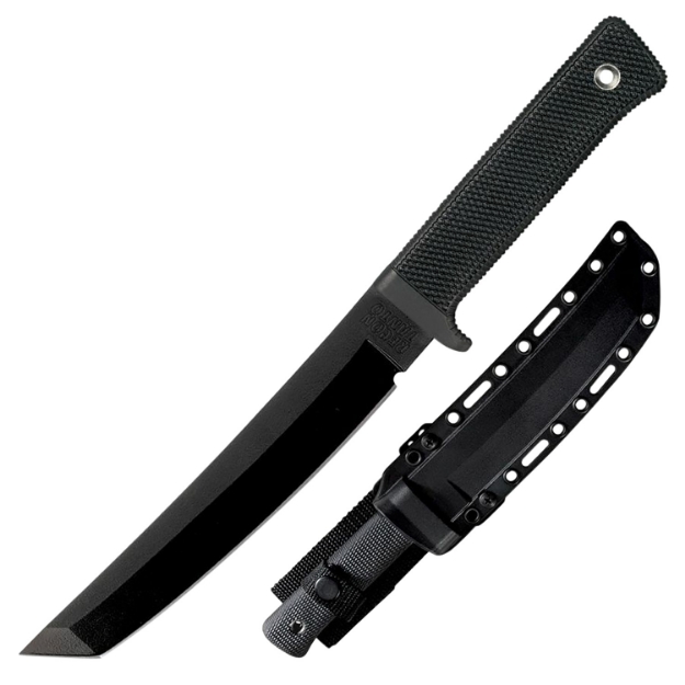 Picture of Cold Steel Recon 7" Fixed Tanto Plain Black Tuff-Ex Finish Sk-5 Steel Blade/Black Kray-Ex Handle Includes Sheath 