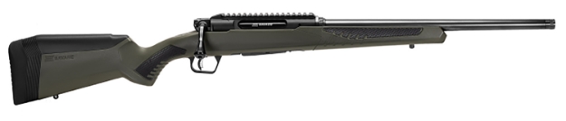 Picture of Savage Arms Impulse Hog Hunter 308 Win 4+1 Matte Black 18" Threaded Barrel/Rec, Matte Od Green Fixed Accustock With Accufit, Includes Detachable Box Mag 