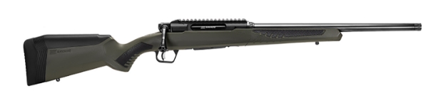 Picture of Savage Arms Impulse Hog Hunter 30-06 Springfield 4+1 Matte Black 20" Threaded Barrel/Rec, Matte Od Green Fixed Accustock With Accufit, Includes Detachable Box Mag 