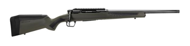 Picture of Savage Arms Impulse Hog Hunter 300 Win Mag 3+1 Matte Black 24" Threaded Barrel/Rec, Matte Od Green Fixed Accustock With Accufit, Includes Detachable Box Mag 