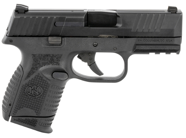 Picture of Fn 509 Compact 9Mm Luger 3.70" Barrel 10+1, Matte Black Polymer Frame With Mounting Rail, Matte Black Stainless Steel Slide, No Manual Safety 