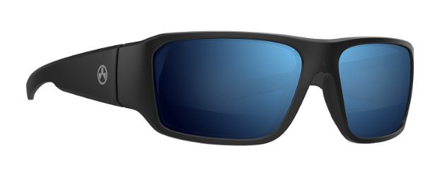 Picture of Magpul Rift Eyewear Adult Bronze Blue Mirror Lens Polycarbonate Black Frame 