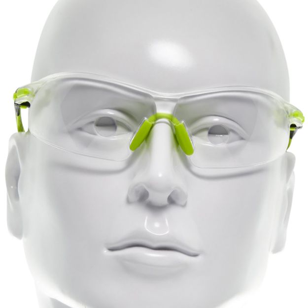 Picture of Allen All-In Youth Shooting Glasses Youth Clear Lens Polycarbonate Fluorescent Yellow Frame 