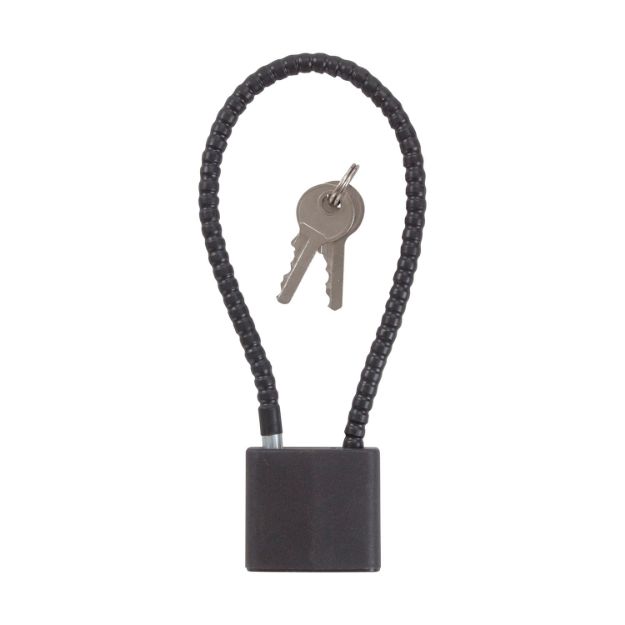 Picture of Allen Cable Lock Open With Key Black Stainless Steel Firearm Fit- Handgun/Rifle/Shotgun 