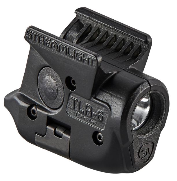 Picture of Streamlight Tlr-6 Weapon Light Sig P365 100 Lumens Output White Led Light 89 Meters Beam Rail Grip Clamp Mount Black Anodized Polymer 