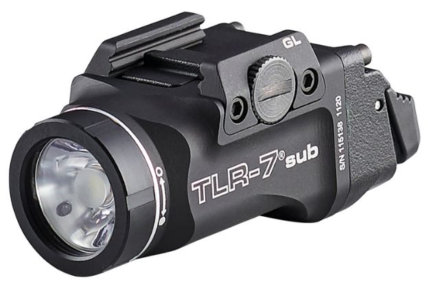 Picture of Streamlight Tlr-7 Weapon Light Fits Glock 43X/48 Mos/Rail 500 Lumens Output White Led Light 141 Meters Beam Rail Grip Clamp Mount Black Anodized Aluminum 