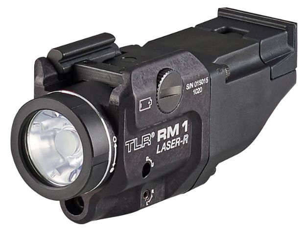 Picture of Streamlight Tlr Rm 1 Weapon Light W/Laser 140/500 Lumens Output White Led Light Red Laser 140 Meters Beam Rail Grip Clamp Mount Black Anodized Aluminum 