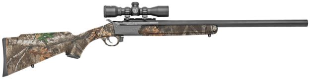 Picture of Traditions Crackshot Xbr Package 22 Cal Caliber With 1Rd Capacity, 16.50" Barrel, Blued Metal Finish & Realtree Edge Synthetic Stock Ambidextrous Hand (Full Size) Includes 4X20mm Scope 