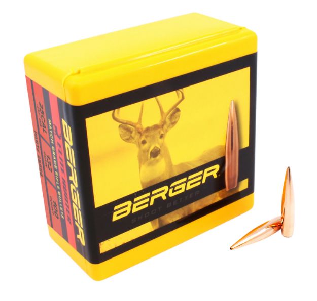 Picture of Berger Bullets Elite Hunter Outer Limits 25 Cal .257 133 Gr Boat-Tail (Bt) 100 Per Box 