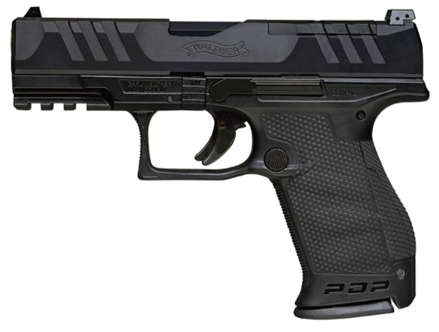 Picture of Walther Arms Pdp Compact Optic Ready 9Mm Luger 4" 15+1 Black Black Steel Slide Performance Duty Textured Black Polymer Grip 