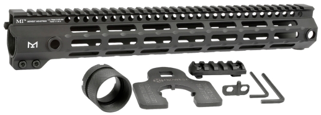 Picture of Midwest Industries Tactical G4m Handguard Ar-15 Black Hardcoat Anodized Black 14" 6061-T6 Aluminum M-Lok 