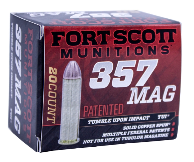 Picture of Fort Scott Munitions Tumble Upon Impact (Tui) Self Defense 357 Mag 125 Gr Solid Copper Spun (Scs) 20 Per Box/ 25 Cs 