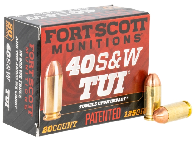 Picture of Fort Scott Munitions Tumble Upon Impact (Tui) Self Defense 40 S&W 125 Gr Solid Copper Spun (Scs) 20 Per Box/ 25 Cs 