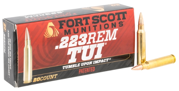 Picture of Fort Scott Munitions Tumble Upon Impact (Tui) Rifle 223 Rem 55 Gr Solid Copper Spun (Scs) 20 Per Box/ 25 Cs 