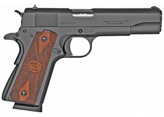 Picture of Charles Daly 1911 Field Grade 45 Acp 8+1 5" Barrel, Steel Frame W/Black Finish, Serrated Black Steel Slide, Diamond Checkered Walnut Grip, Manual Safety 