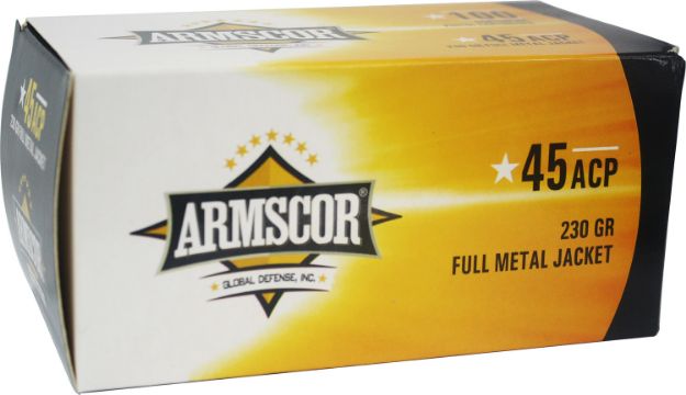 Picture of Armscor Precision Value Pack 45 Acp 230 Gr Full Metal Jacket (Fmj) 100 Per Box/12 Cs 