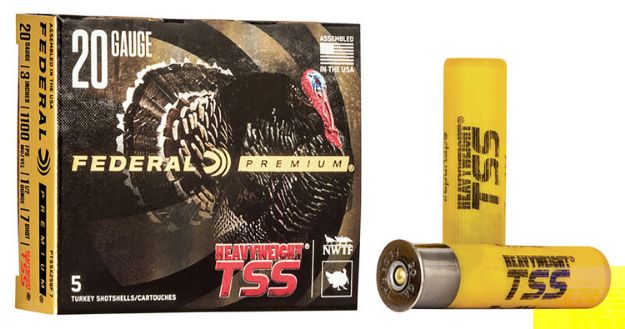 Picture of Federal Premium Turkey Heavyweight Tss 20 Gauge 3" 1 1/2 Oz 1100 Fps Tungsten 7 Shot 5 Bx/50 Cs 