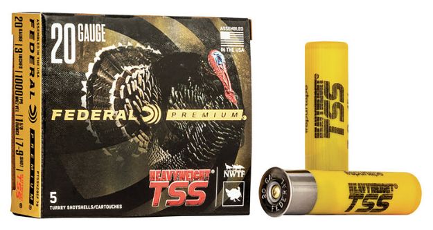 Picture of Federal Premium Turkey Heavyweight Tss 20 Gauge 3" 1 5/8 Oz 1100 Fps Tungsten 7, 9 Shot 5 Bx/50 Cs 