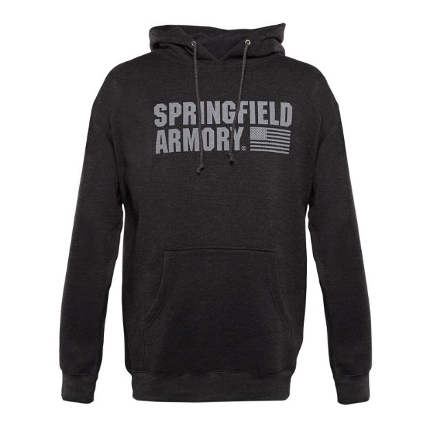 Picture of Springfield Armory Springfield Flag Logo Men's Charcoal Gray Long Sleeve Small 