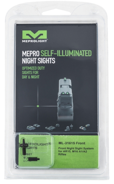 Picture of Meprolight Usa Tru-Dot Self Illuminated Ar 15/M-16/M-4 Sight Black- Green Front Sight Post 