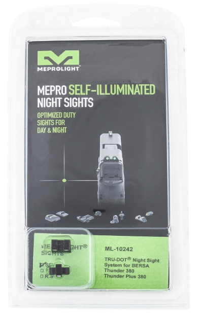 Picture of Meprolight Usa Tru-Dot Black | Green Tritium Front Sight Green Tritium Rear Sight Set 