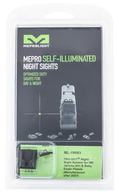 Picture of Meprolight Usa Black | Green Tritium Front Sight Green Tritium Rear Sight Set 