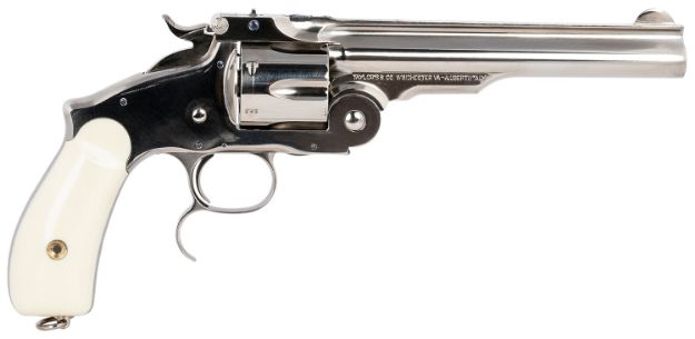 Picture of Taylors & Company Russian 45 Colt (Lc) Caliber With 6.50" Barrel, 6Rd Capacity Cylinder, Overall Nickel-Plated Finish Steel & Ivory Synthetic Grip 