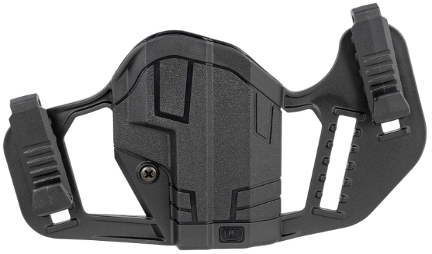 Picture of Uncle Mike's Apparition Iwb/Owb Black Polymer Belt Clip Fits Glock 43/43X/Springfield Hellcat Ambidextrous 