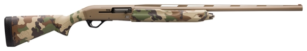 Picture of Winchester Repeating Arms Sx4 Hybrid Hunter 12 Gauge 26" 4+1 3.5" Flat Dark Earth Cerakote Rec/Barrel Woodland Camo Stock Right Hand (Full Size) Includes 3 Invector-Plus Chokes 