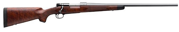 Picture of Winchester Repeating Arms Model 70 Super Grade 6.5 Prc Caliber With 3+1 Capacity, 24" Barrel, Brushed Polish Blued Metal Finish & Satin Fancy Walnut Stock Right Hand (Full Size) 