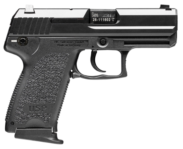 Picture of Hk Usp V7 Lem Compact 40 S&W 10+1 3.58" Black Polygonal Rifled Barrel, Black Serrated Slide Black Polymer Frame, Black Polymer Grip, Ambidextrous 