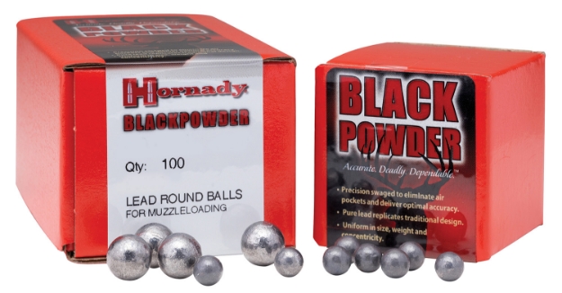 Picture of Hornady Black Powder Lead Balls 36 Cal .375 