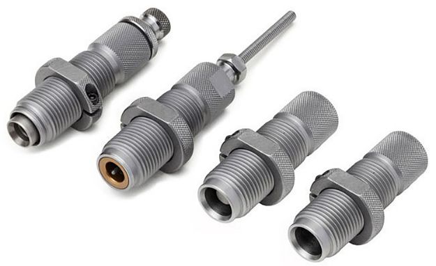 Picture of Hornady Custom Grade Series V 4-Die Set For 350 Legend Includes Sizer/Seater/Expander/Taper Crimp 