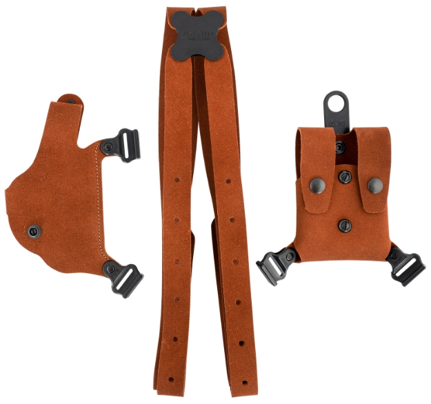 Picture of Galco Classic Lite 2.0 Shoulder System Size Fits Chest Up To 56" Natural Leather Fits 1911 Fits Bersa Thunder Right Hand 