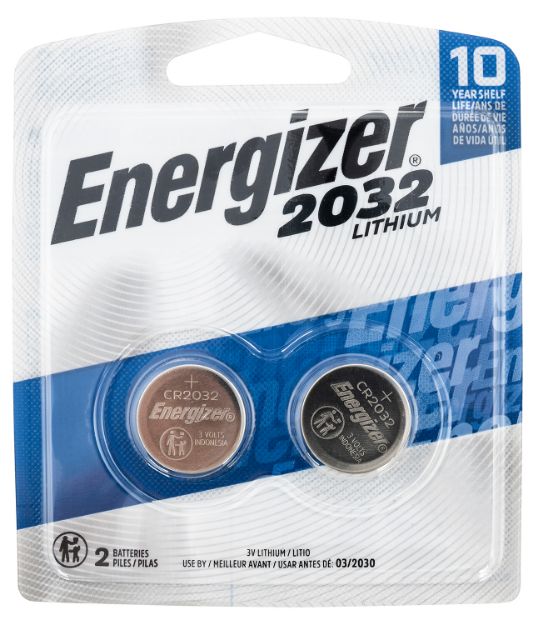 Picture of Energizer Cr2032 3V Lithium 235 Mah, Qty (2) Single Pack 