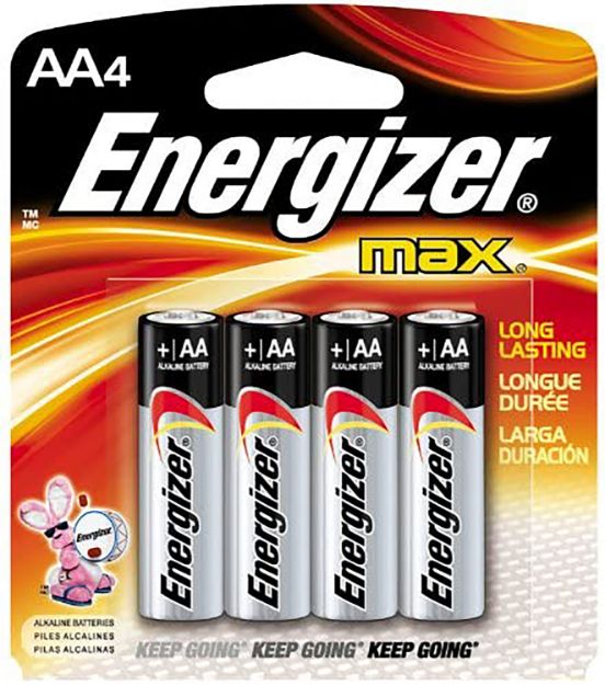 Picture of Energizer Aa Max 1.5V Alkaline, Qty (4) Single Pack 