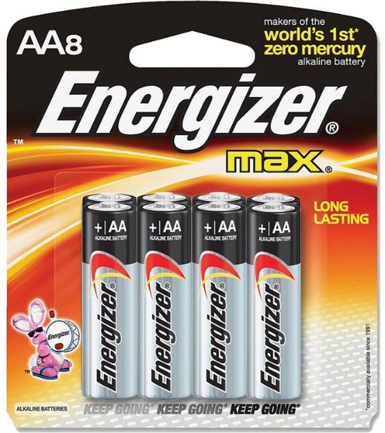 Picture of Energizer Aa Max 1.5V Alkaline, Qty (8) Single Pack 