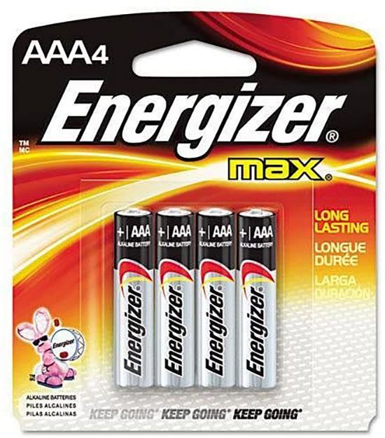 Picture of Energizer Aaa Max 1.5V Alkaline, Qty (4) Single Pack 