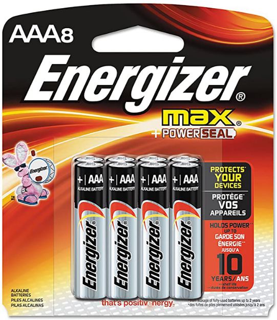 Picture of Energizer Aaa Max 1.5V Alkaline, Qty (8) Single Pack 
