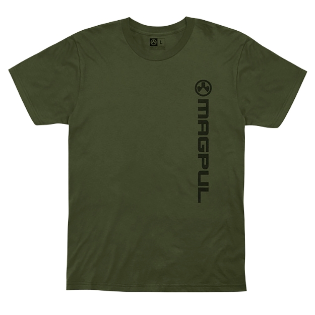 Picture of Magpul Vertical Logo Olive Drab Cotton Short Sleeve Small 